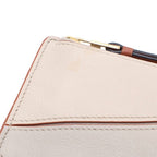 Loewe Puzzle Coin Card Case Ivory Brown Leather Gold — view 6