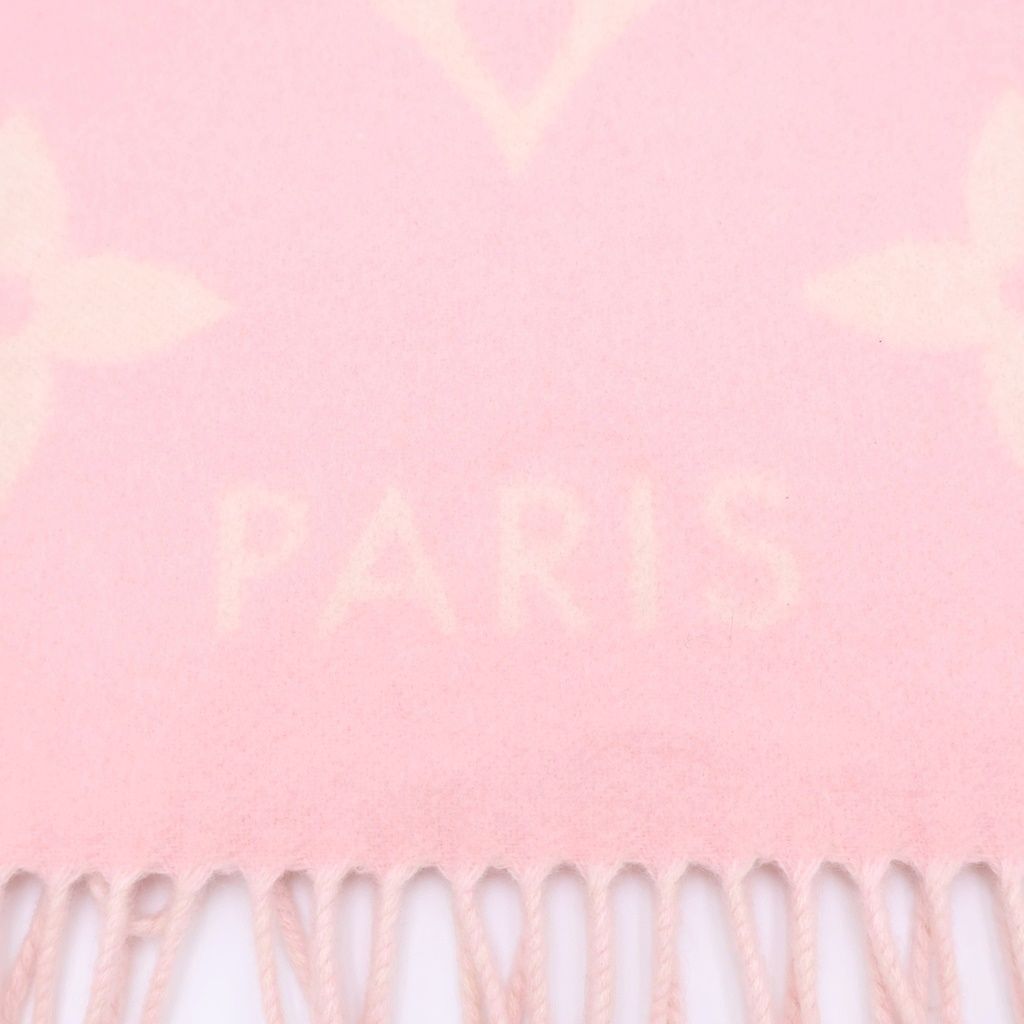 Louis Vuitton Echarpe Reykjavik Gradient Monogram Cashmere Fringe Scarf Purple — view 3