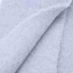Loewe Anagram Logo Leather Patch Mohair Fringe Scarf Gray — view 2