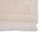Gucci GG Lame Jacquard Wool Fringe Scarf Ivory — view 5