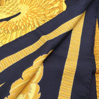 Hermes Silk Scarf All Over Black Yellow — view 2