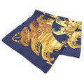 Hermes Carre 90 Proteus Scarf All Over Pattern Yellow Navy