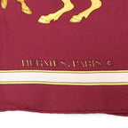 Hermes Carre 90 Horseback Riding Pattern Silk Scarf — view 4