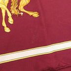 Hermes Carre 90 Horseback Riding Pattern Silk Scarf — view 6
