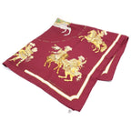 Hermes Carre 90 Horseback Riding Pattern Silk Scarf