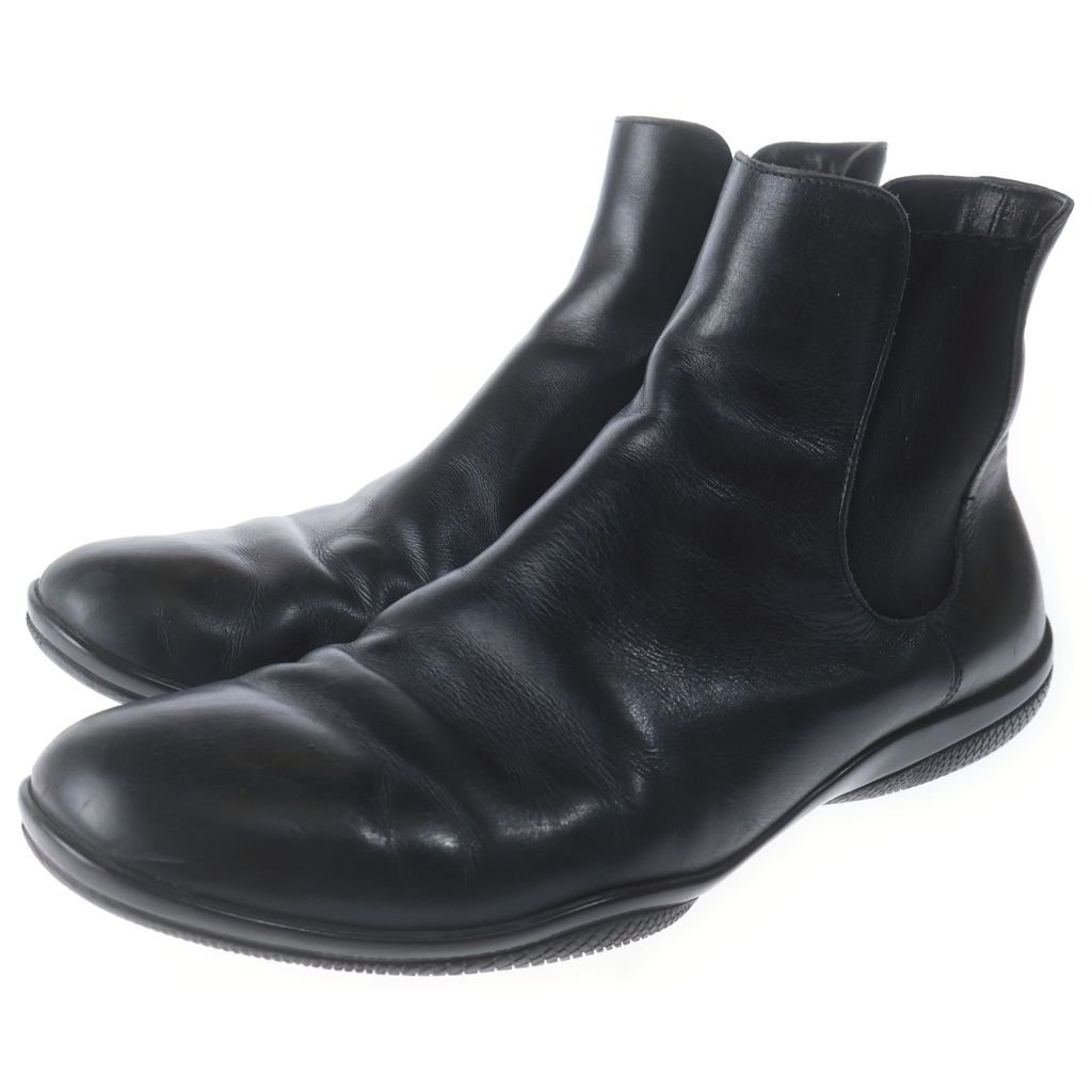 Prada Sport Leather Side Gore Boots Black — view 2