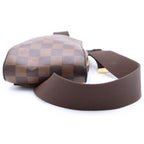 Louis Vuitton Damier Geronimos Leather Shoulder Bag Gold Brown — view 4