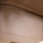 Celine 2-Way Shoulder Bag Beige Leather Suede Silver — view 5