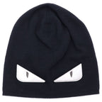 Fendi Monster Star Beanie Hat Black