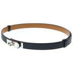 Hermes Kelly Belt 18 Black Epsom Silver