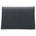 Hermes Calvi Duo Veau Epsom Ardoise Coin Case Gray