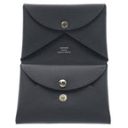 Hermes Calvi Duo Veau Epsom Ardoise Coin Case Gray — view 4