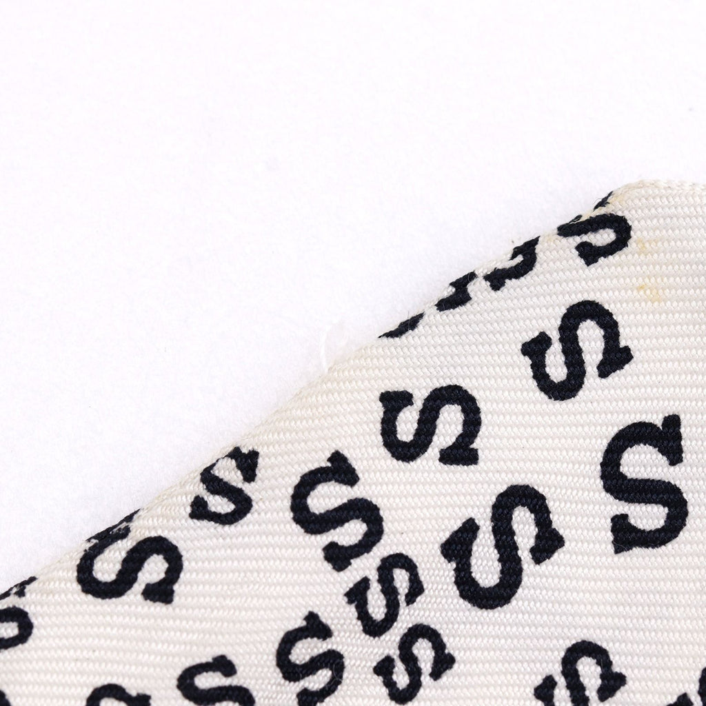 Hermes Twilly Logo Alphabet Silk White Scarf — view 5