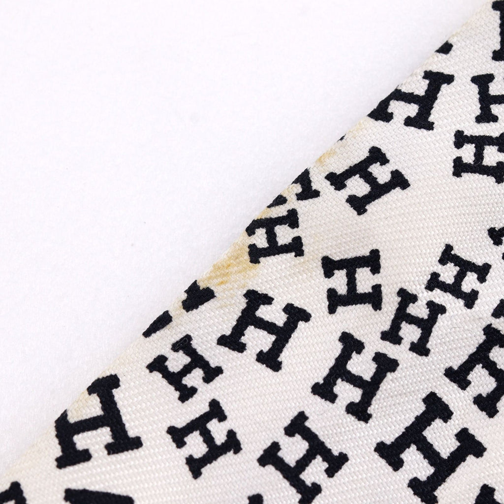 Hermes Twilly Logo Alphabet Silk White Scarf — view 7