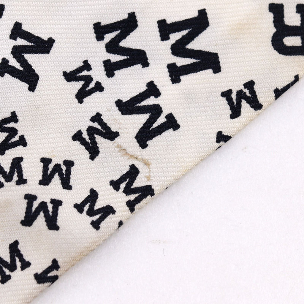 Hermes Twilly Logo Alphabet Silk White Scarf — view 6