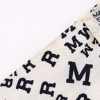 Hermes Twilly Logo Alphabet Silk White Scarf — view 3