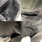 Prada Triangle Logo Shoulder Bag Nylon Black Travel Business — view 8