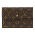 Louis Vuitton Porte Tresor Etuis Papier Monogram Canvas Brown Trifold Wallet