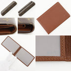 Louis Vuitton Porte Tresor Etuis Papier Monogram Canvas Brown Trifold Wallet — view 9