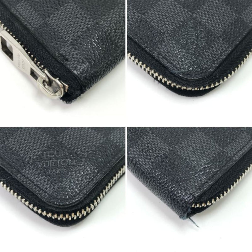 Louis Vuitton Wallet Damier Graphite Zippy Vertical Gray — view 4