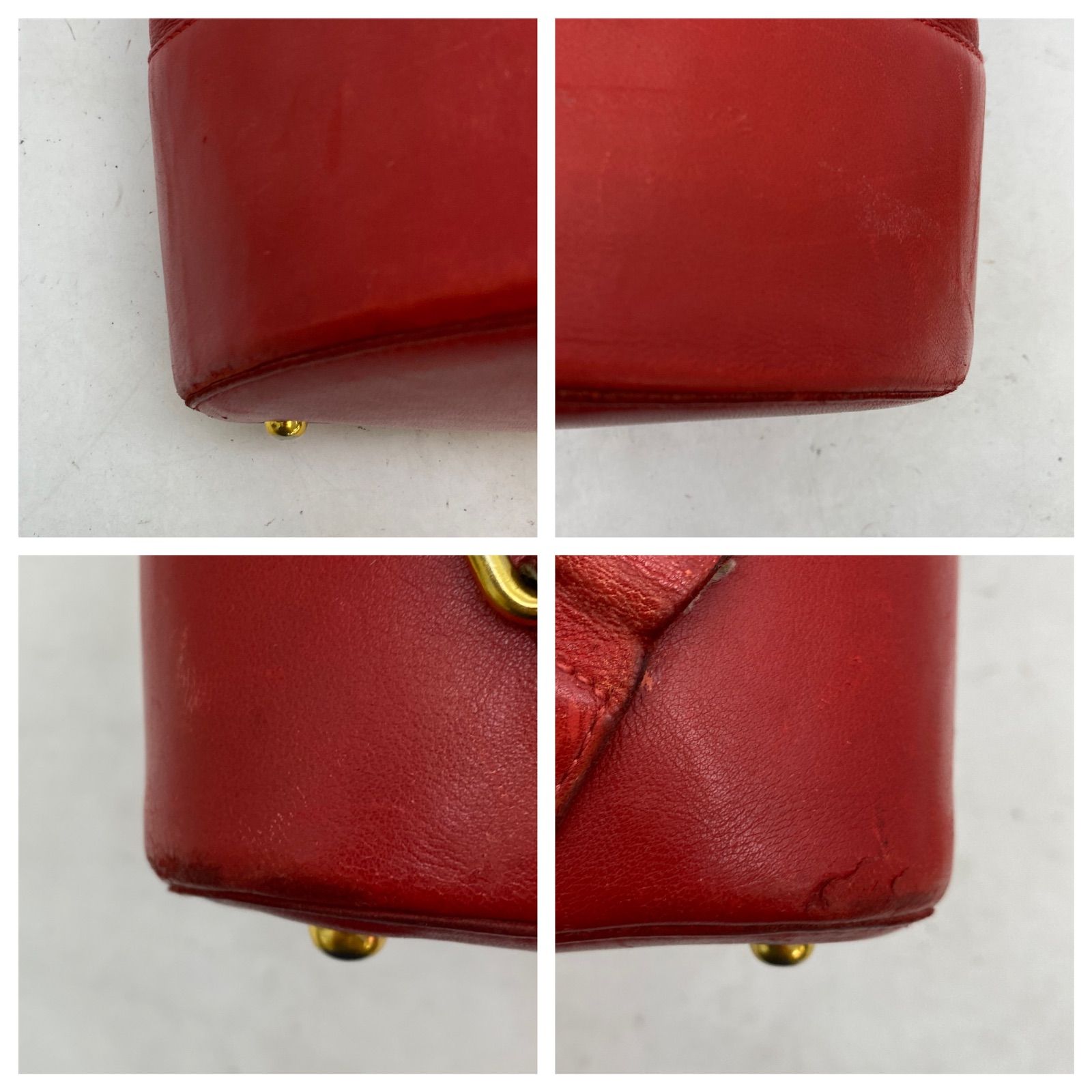 Loewe Shoulder Bag Anagram Leather Red Backpack Travel — view 6