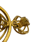 Chanel Birdcage CC Logo Earrings Gold — view 7