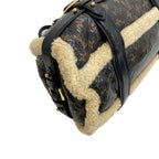 Louis Vuitton Monogram Shearling Storm Patent Leather Mini Boston Bag Brown — view 3