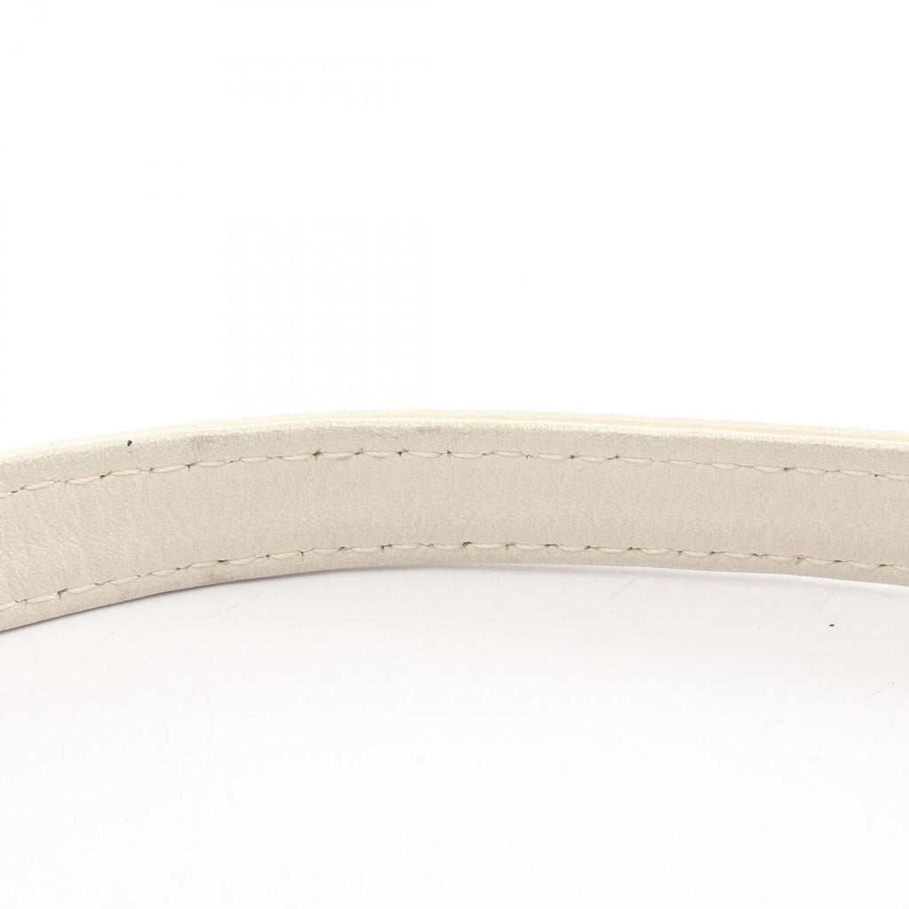 Saint Laurent Eve Sanro Run Shoulder Bag White Leather — view 6