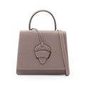 Loewe Handbag Gray Ju Leather Barcelona 2-Way Shoulder