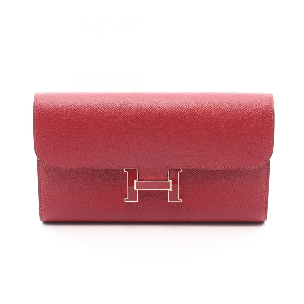 Hermes Bi Foldlong Wallet Constance Long ju Leather