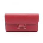 Hermes Bi Foldlong Wallet Constance Long ju Leather