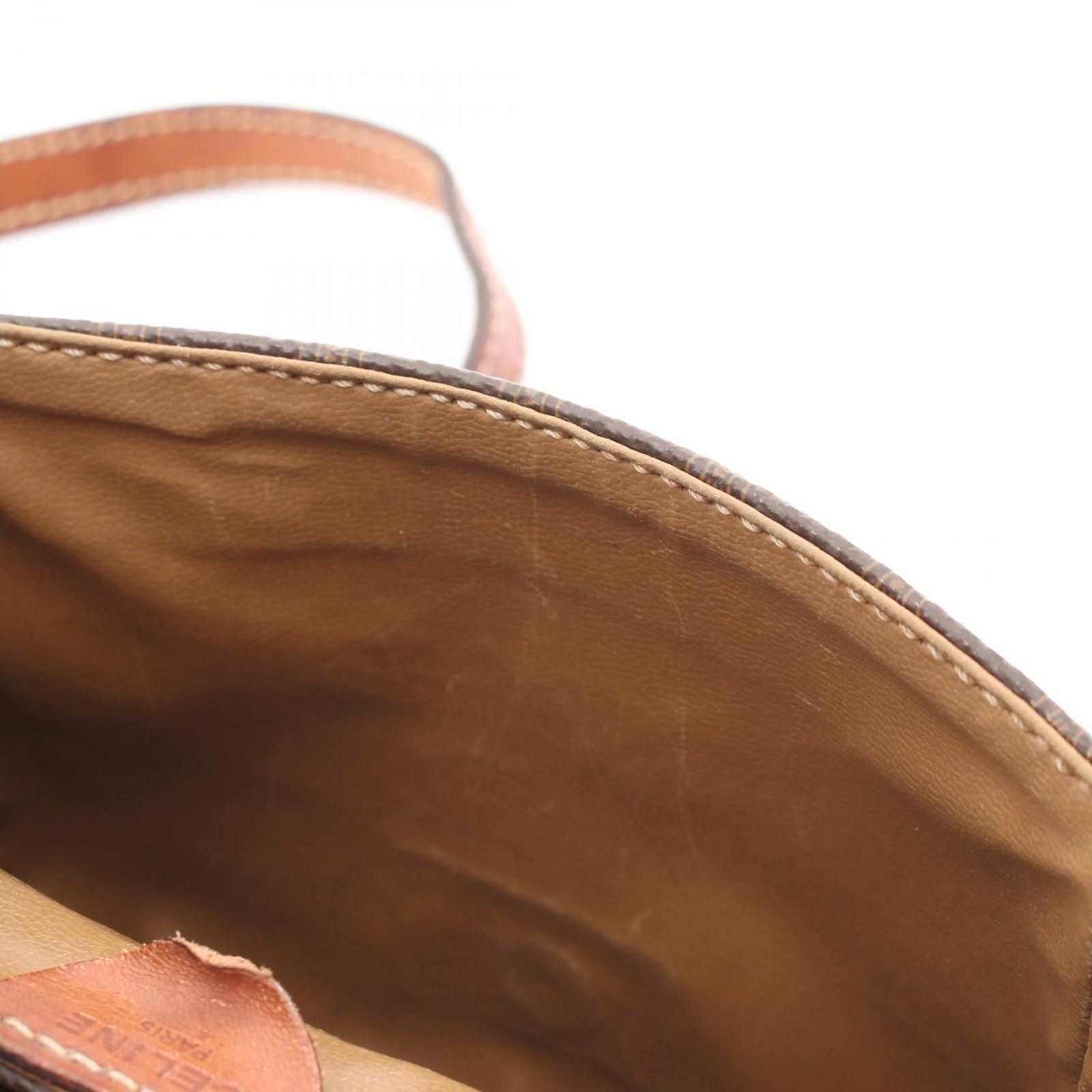 Celine Shoulder Bag Macadam brown Leather Minishoulder — view 9