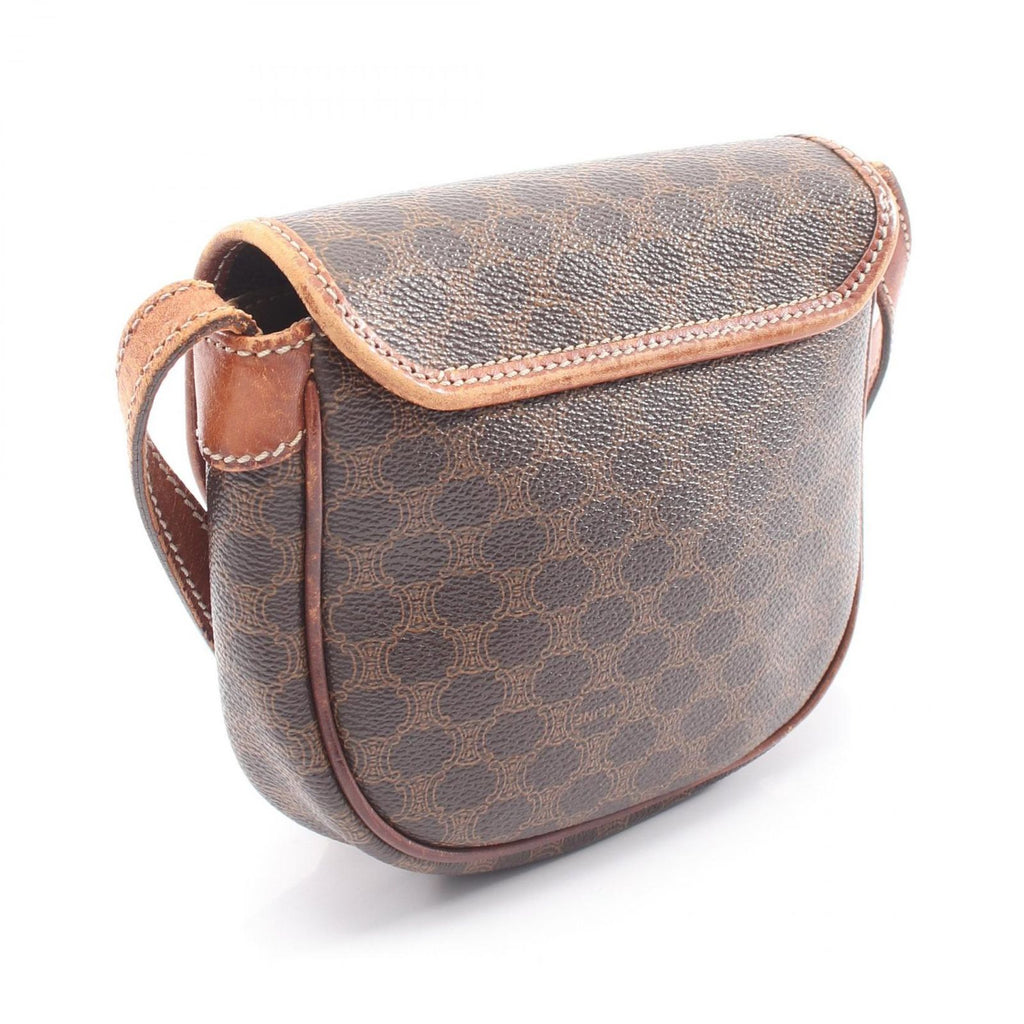 Celine Shoulder Bag Macadam brown Leather Minishoulder — view 2