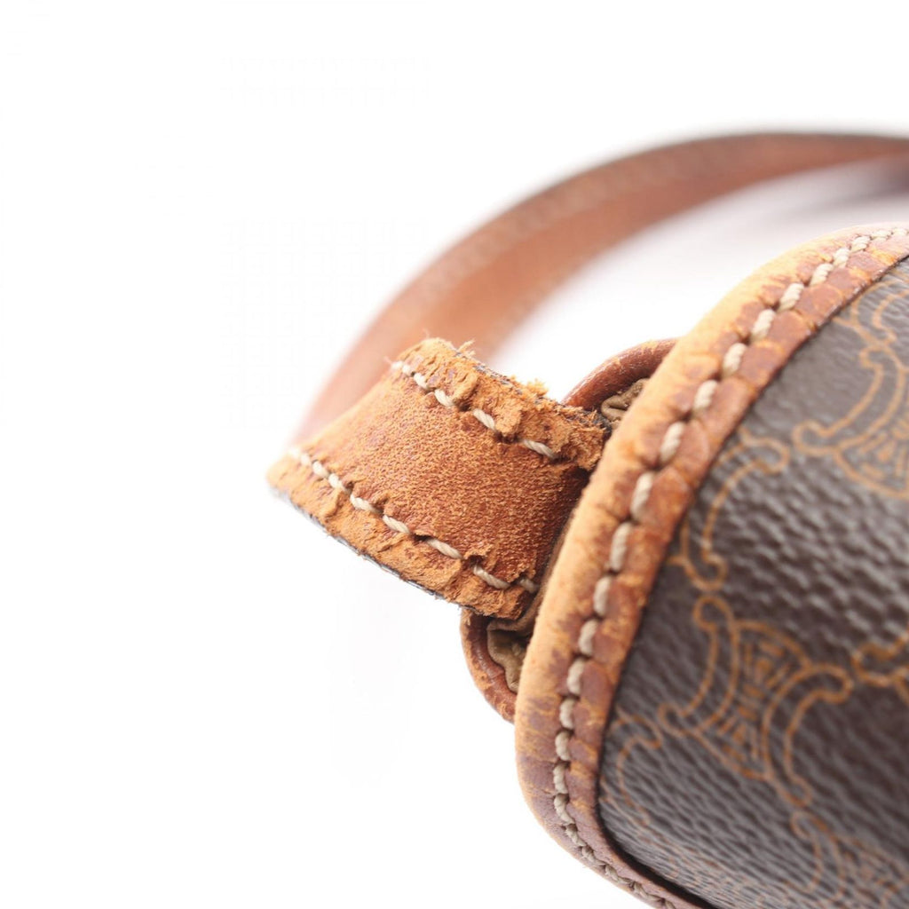 Celine Shoulder Bag Macadam brown Leather Minishoulder — view 5