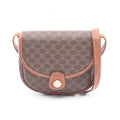 Celine Shoulder Bag Macadam brown Leather Minishoulder