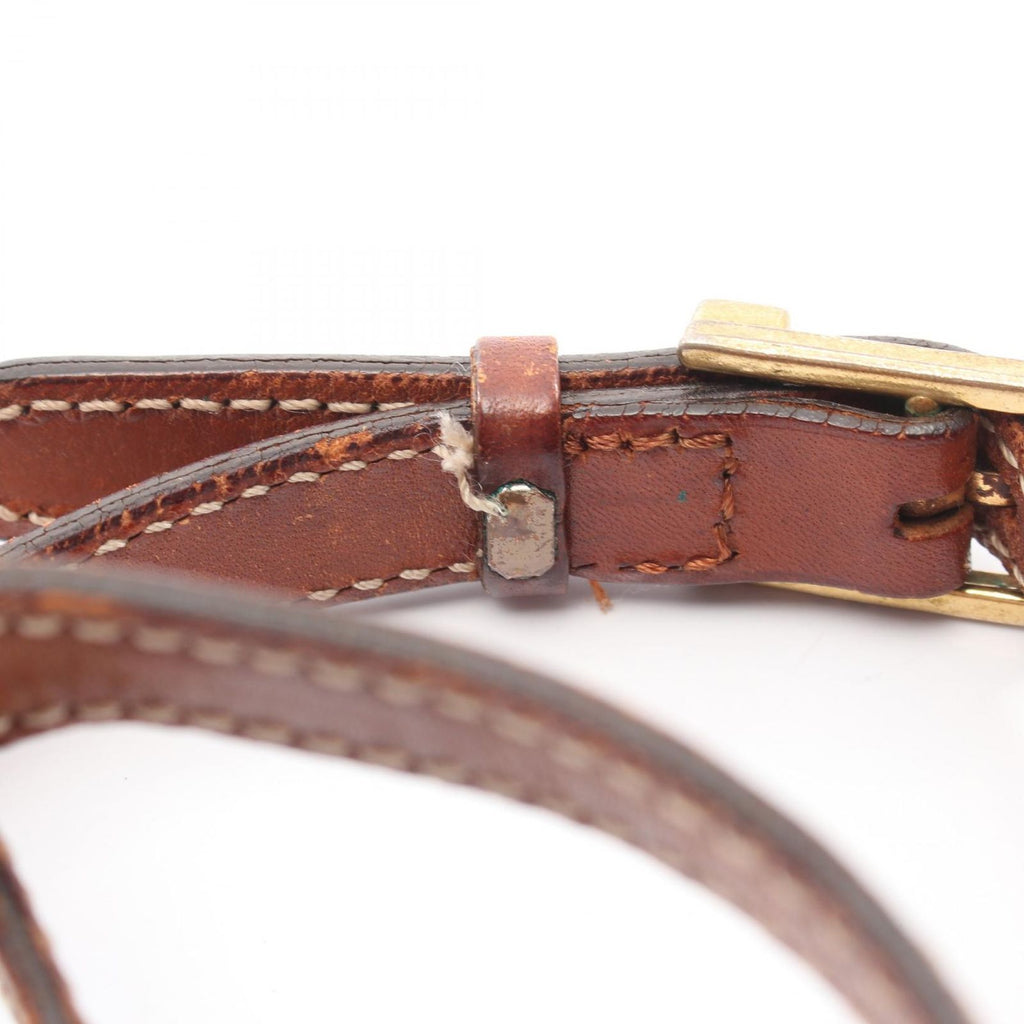Celine Shoulder Bag Macadam brown Leather Minishoulder — view 8