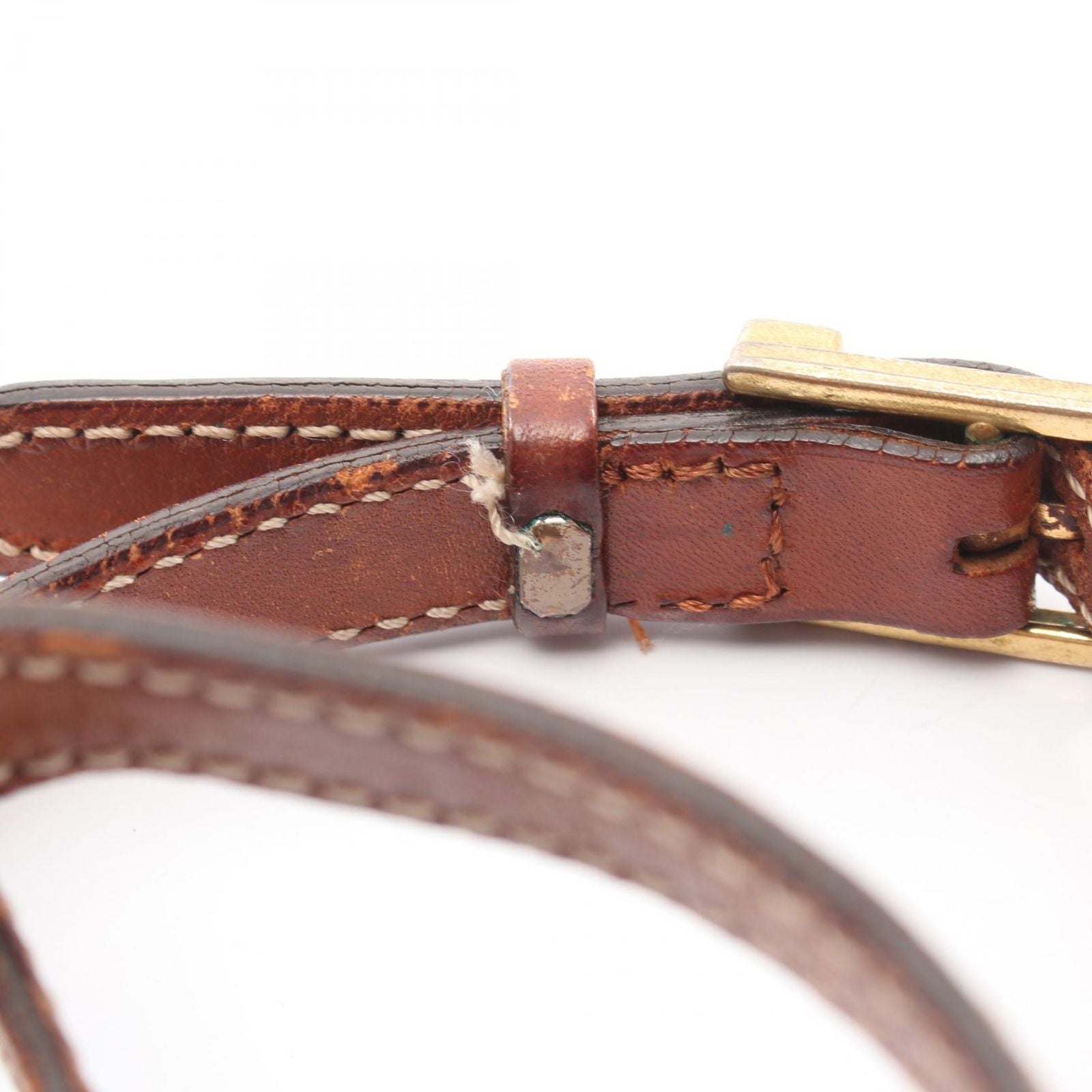 Celine Shoulder Bag Macadam brown Leather Minishoulder — view 8