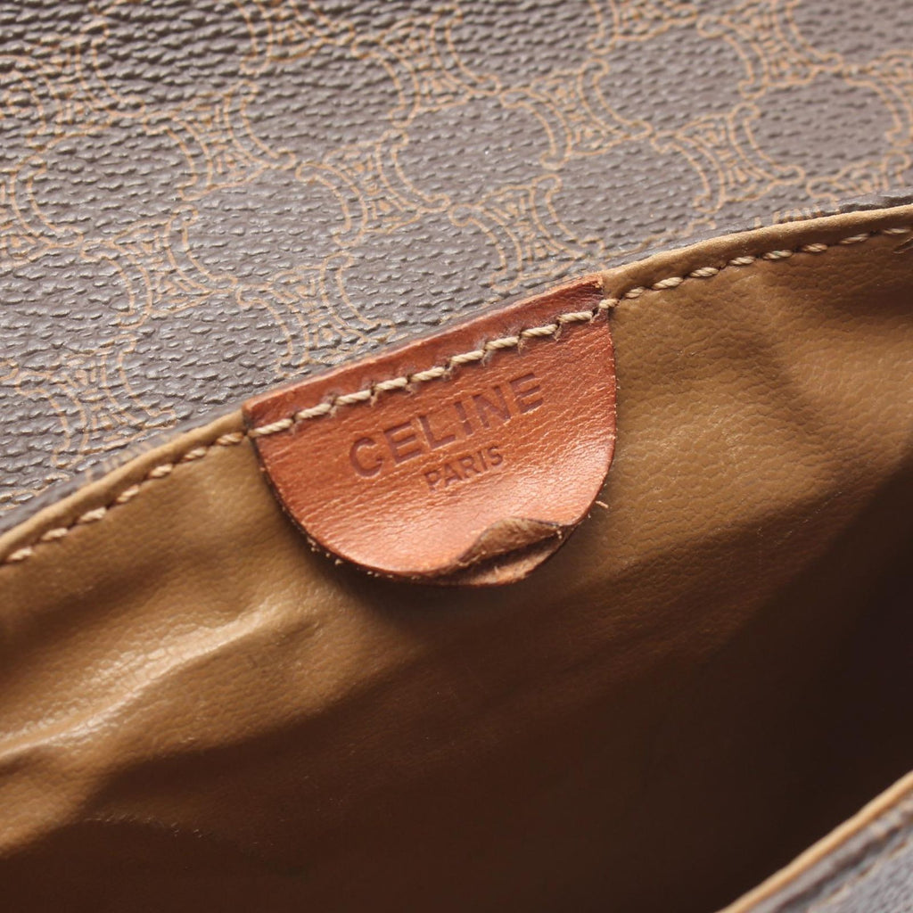 Celine Shoulder Bag Macadam brown Leather Minishoulder — view 4