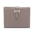 Hermes Bi Foldwallet Bearn Compact Etain Leather Wallet