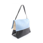 Celine Shoulder Bag rusoft Lightblue Black Leather Oneshoulder — view 2