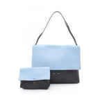 Celine Shoulder Bag rusoft Lightblue Black Leather Oneshoulder
