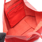 Celine Tote Horizontal Cabas Hippopotamus Red Leather — view 3