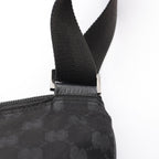 Gucci Shoulder Bag GG Black Canvas Leather — view 7
