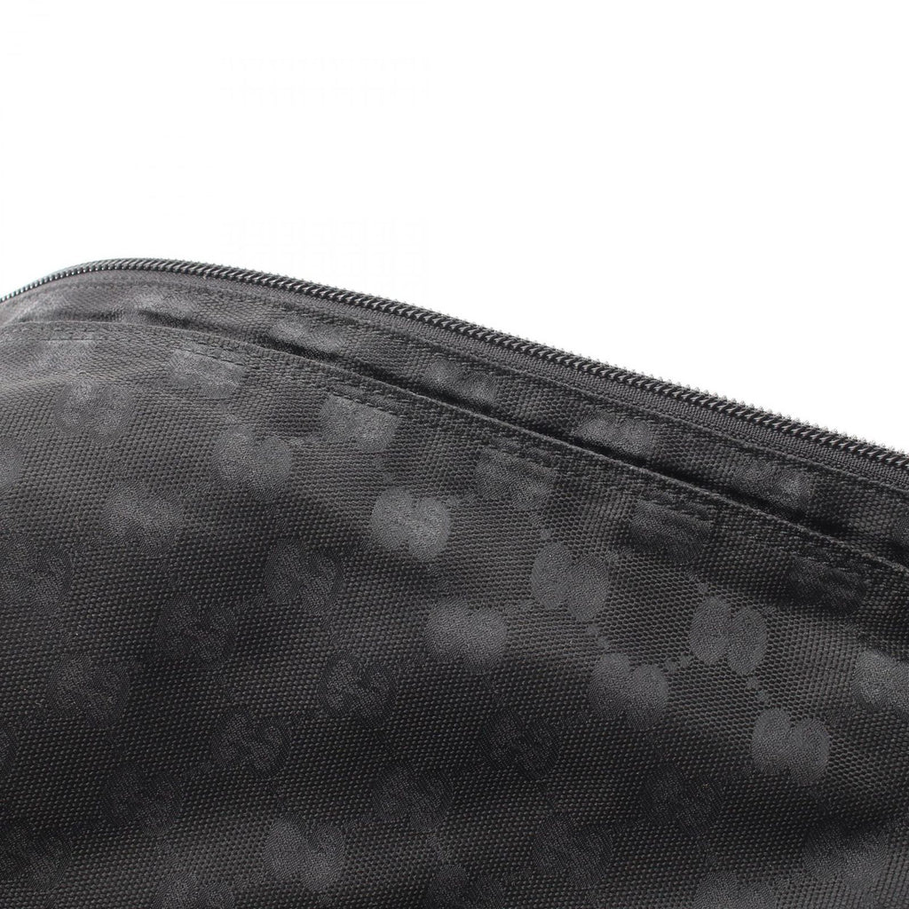 Gucci Shoulder Bag GG Black Canvas Leather — view 8