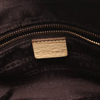 Celine Handbag Macadam Tassel Beige Ivory Canvas Leather Trio Nuffcharm Hand — view 4