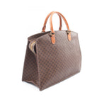 Celine Tote Macadam Brown Leather Hand — view 2