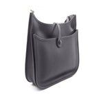 Hermes Shoulder Bag Evelyne 3 Troyes PM Black Leather — view 2
