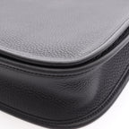 Hermes Shoulder Bag Evelyne 3 Troyes PM Black Leather — view 6