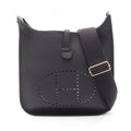 Hermes Shoulder Bag Evelyne 3 Troyes PM Black Leather