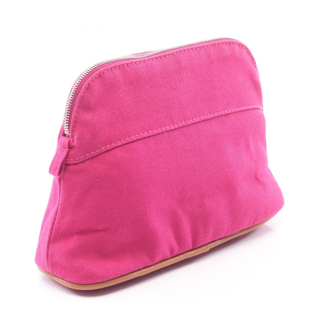 Hermes Pouch Bolide 20 purple Canvas Leather Mini — view 2